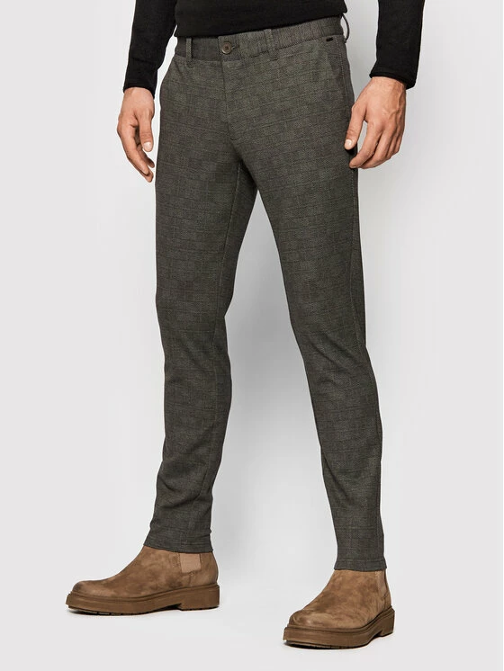 ΧΟΝΔΡΙΚΟ ΕΜΠΟΡΙΟ 🛒 Only & Sons Άνδρες Υφασμάτινα Παντελόνια Παντελόνι υφασμάτινο Mark 22023361 Καφέ Tapered Fit Γκρι 👍