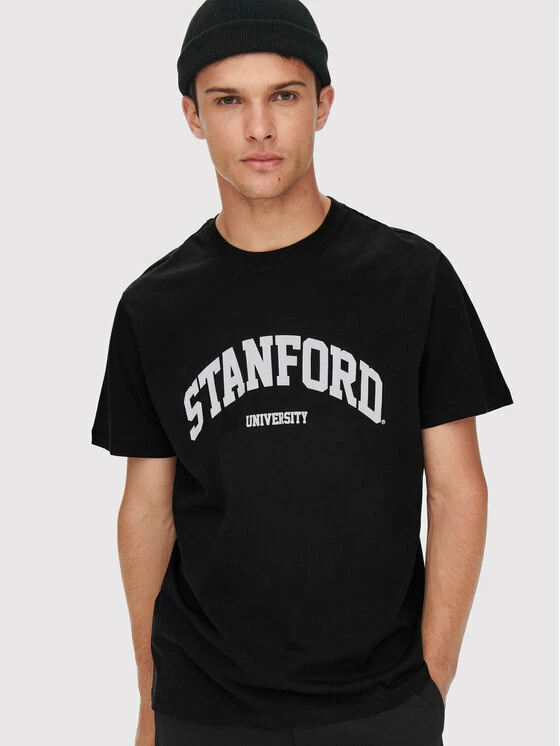 Flash Sale 🎁 Only & Sons Άνδρες T-shirts T-Shirt Jake 22023064 Μαύρο Regular Fit 🧨 - Image 4