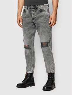 Κουπόνι 🎁 Only & Sons Άνδρες Straight Leg Τζιν Avi 22022315 Γκρι Carrot Fit ✨