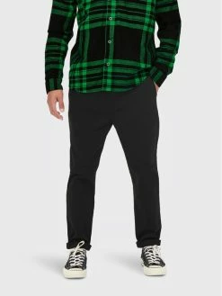 Νέος ⌛ Only & Sons Άνδρες Straight Leg Τζιν Kent 22020400 Μαύρο Regular Fit 🎉