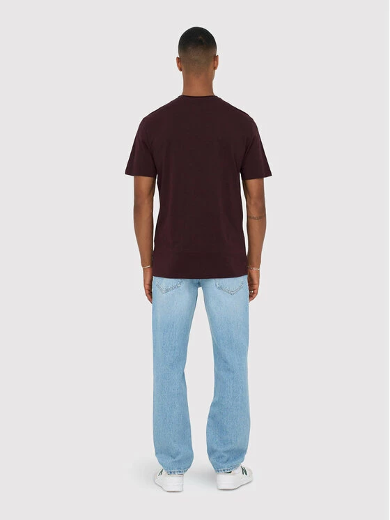 Αγορά 💯 Only & Sons Άνδρες T-shirts T-Shirt Roy 22022531 Μπορντό Regular Fit ❤️ - Image 3