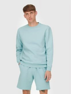 Νέος 🧨 Only & Sons Άνδρες Μπλούζες Χωρίς Φερμουάρ Μπλούζα Ceres 22018683 Μπλε Regular Fit 💯