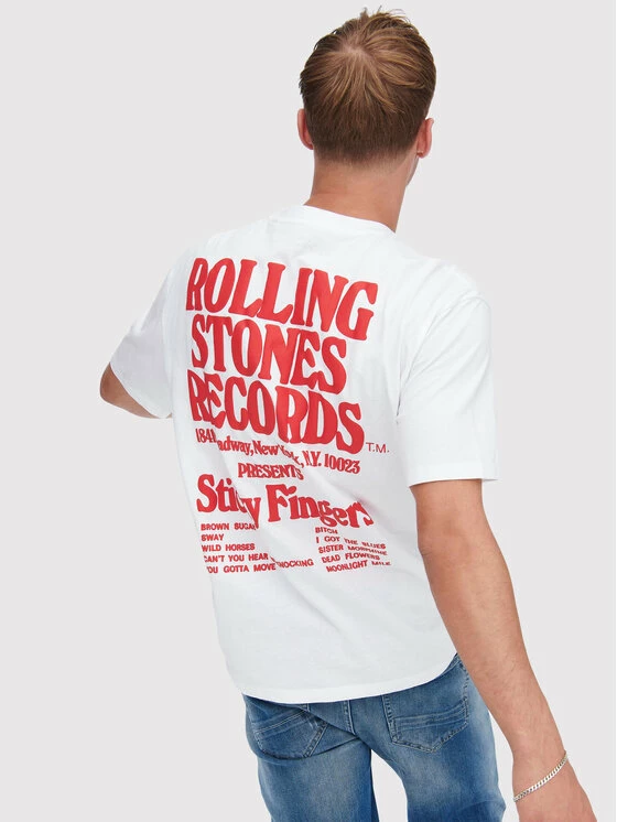 Εξοδος 🔔 Only & Sons Άνδρες T-shirts T-Shirt Fred 22023078 Λευκό Relaxed Fit 🤩 - Image 4