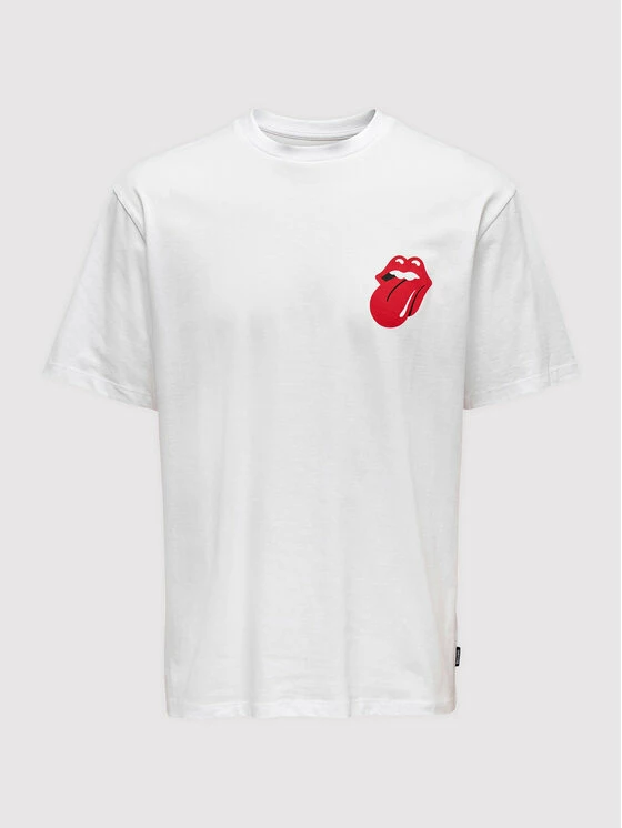 Εξοδος 🔔 Only & Sons Άνδρες T-shirts T-Shirt Fred 22023078 Λευκό Relaxed Fit 🤩 - Image 6