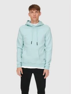 Προϋπολογισμός 🧨 Only & Sons Άνδρες Μπλούζες Χωρίς Φερμουάρ Μπλούζα Ceres 22018685 Μπλε Regular Fit ⭐