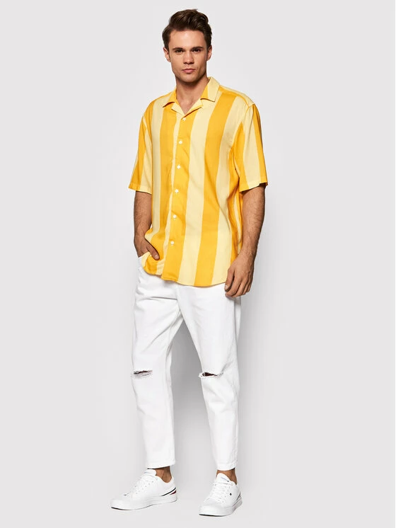Best Pirce ❤️ Only & Sons Άνδρες Casual Πουκάμισα Πουκάμισο Boyy 22022411 Κίτρινο Regular Fit 😀 - Image 2