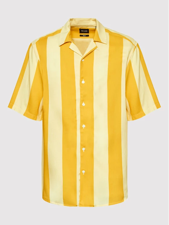 Best Pirce ❤️ Only & Sons Άνδρες Casual Πουκάμισα Πουκάμισο Boyy 22022411 Κίτρινο Regular Fit 😀 - Image 5