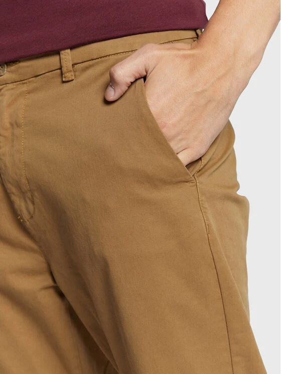Ολοκαίνουργιο 💯 Only & Sons Άνδρες Παντελόνια Chinos Παντελόνι Chino Kent 22020400 Καφέ Regular Fit 💯 - Image 4