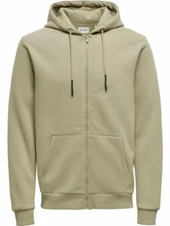 Κουπόνι 😀 Only & Sons Άνδρες Μπλούζες Με Κουκούλα Μπλούζα Ceres 22018684 Καφέ Regular Fit 🔔