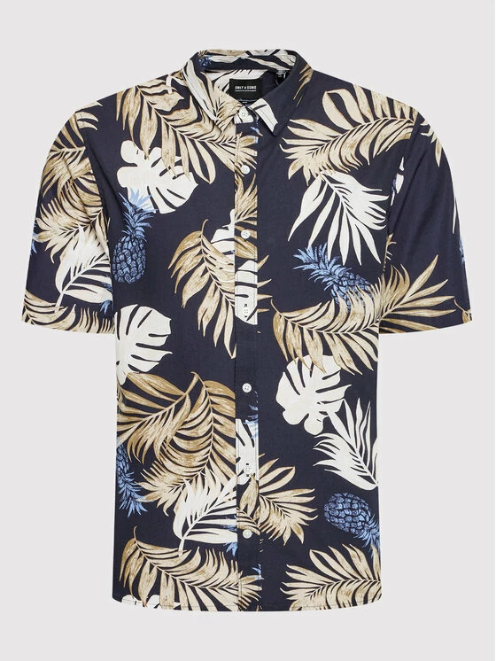 Εκπτωση ✨ Only & Sons Άνδρες Casual Πουκάμισα Πουκάμισο Dirk 22021969 Σκούρο μπλε Slim Fit 🤩