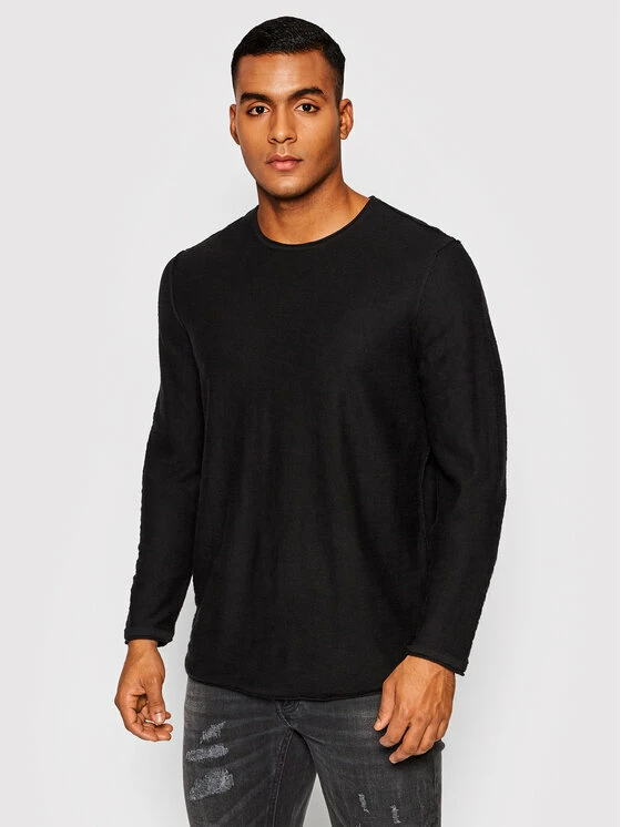 Νέος 🛒 Only & Sons Άνδρες Πουλόβερ Joshua 22020958 Μαύρο Regular Fit 👍