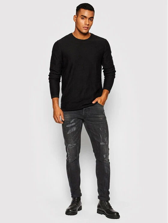 Νέος 🛒 Only & Sons Άνδρες Πουλόβερ Joshua 22020958 Μαύρο Regular Fit 👍 - Image 2