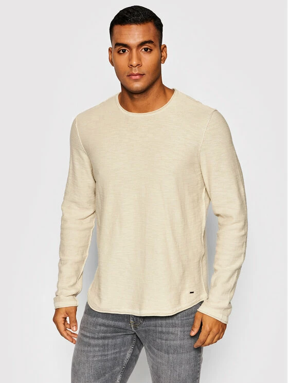 Το φθηνότερο 💯 Only & Sons Άνδρες Πουλόβερ Joshua 22020958 Μπεζ Regular Fit ❤️