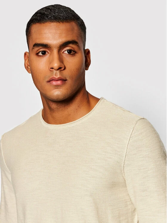 Το φθηνότερο 💯 Only & Sons Άνδρες Πουλόβερ Joshua 22020958 Μπεζ Regular Fit ❤️ - Image 4