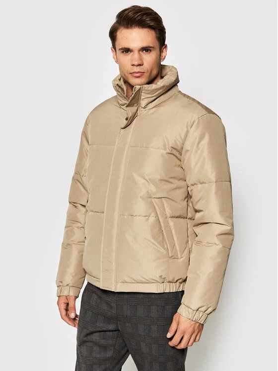 Καλύτερη πώληση 👏 Only & Sons Άνδρες Πουπουλένια Μπουφάν Μπουφάν πουπουλένιο Orion 22020904 Μπεζ Regular Fit 🌟