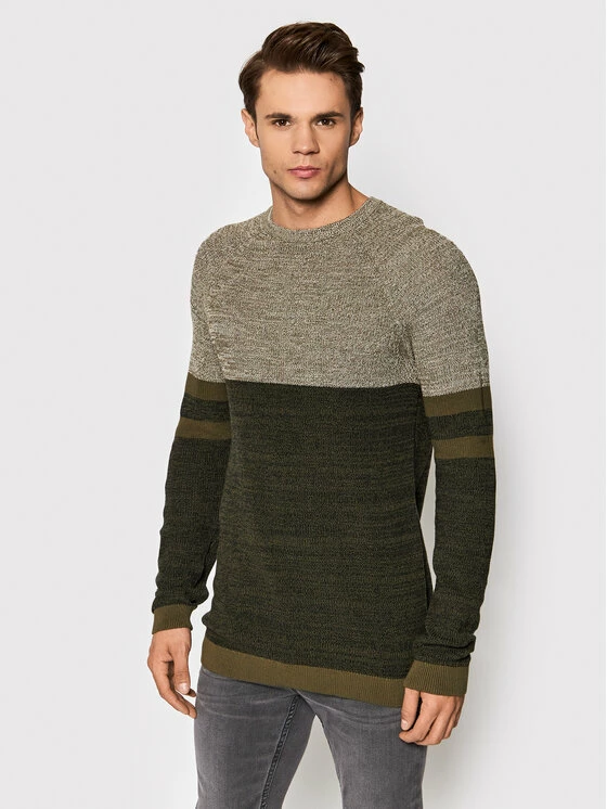 Προώθηση 😉 Only & Sons Άνδρες Πουλόβερ Dennis 22021638 Πράσινο Regular Fit 🥰