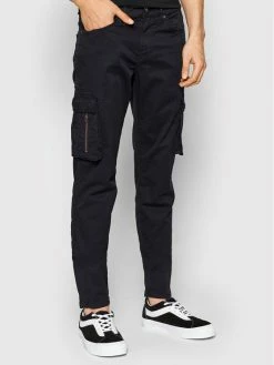 Προώθηση 🎉 Only & Sons Άνδρες Υφασμάτινα Παντελόνια Παντελόνι υφασμάτινο Kris 22020492 Μαύρο Slim Fit 🌟