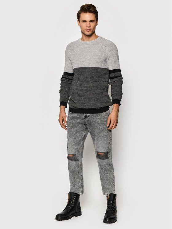 Flash Sale 🔥 Only & Sons Άνδρες Πουλόβερ Dennis 22021638 Γκρι Regular Fit 😀 - Image 2