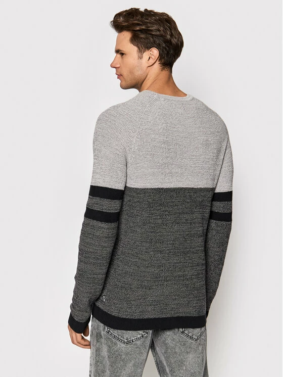 Flash Sale 🔥 Only & Sons Άνδρες Πουλόβερ Dennis 22021638 Γκρι Regular Fit 😀 - Image 3