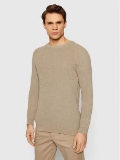 Προώθηση 🎉 Only & Sons Άνδρες Πουλόβερ Dennis 22018201 Μπεζ Regular Fit 💯