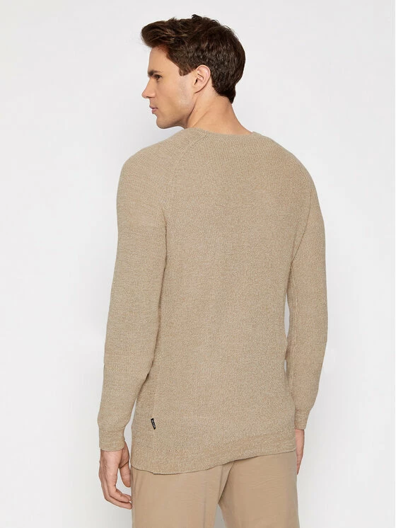 Προώθηση 🎉 Only & Sons Άνδρες Πουλόβερ Dennis 22018201 Μπεζ Regular Fit 💯 - Image 3