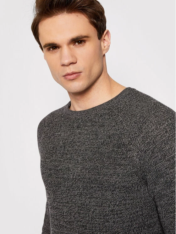 Best Pirce ⭐ Only & Sons Άνδρες Πουλόβερ Dennis 22018201 Γκρι Regular Fit ✨ - Image 4