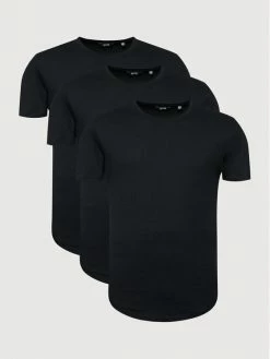 Το φθηνότερο 💯 Only & Sons Άνδρες Σετ 3 T-Shirts Matt 22013782 Μαύρο Regular Fit 🌟