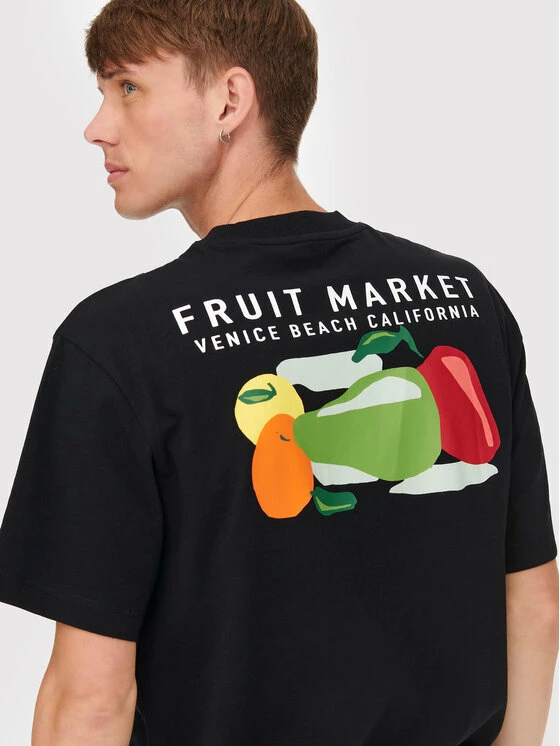 Το φθηνότερο 🌟 Only & Sons Άνδρες T-shirts T-Shirt Ismael 22022141 Μαύρο Relaxed Fit 👍 - Image 5