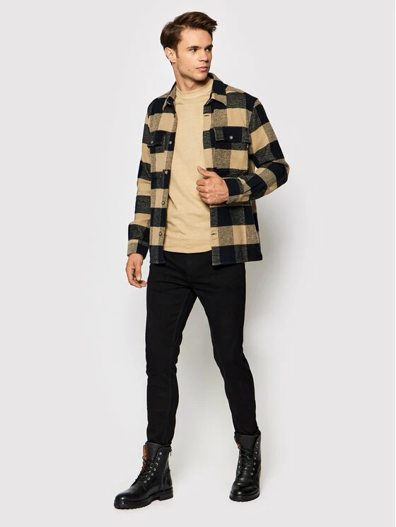 Καλύτερη πώληση 🛒 Only & Sons Άνδρες T-shirts T-Shirt Ron 22020928 Μπεζ Regular Fit 🔔 - Image 2