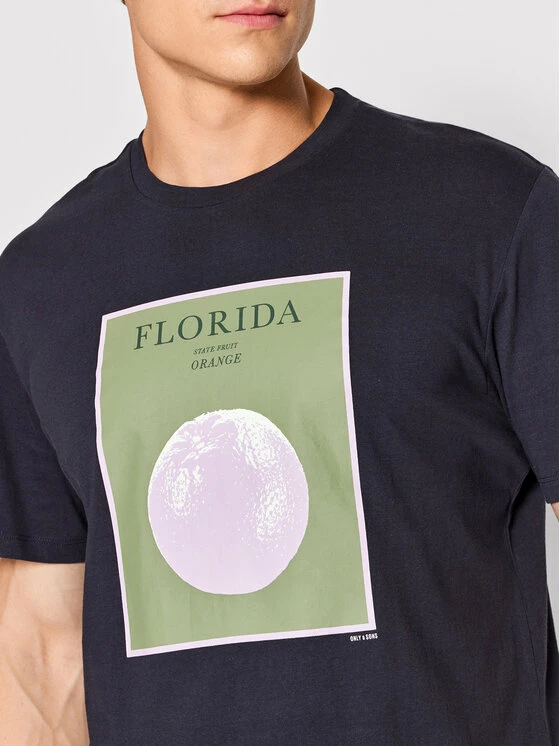 Τοπ 10 🤩 Only & Sons Άνδρες T-shirts T-Shirt Ike 22022197 Σκούρο μπλε Regular Fit 🧨 - Image 4