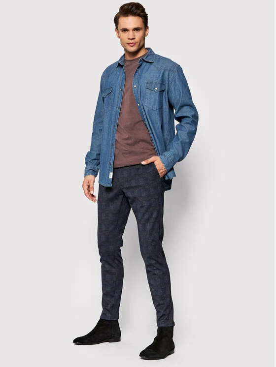 Φτηνός 👍 Only & Sons Άνδρες T-shirts T-Shirt Ron 22020928 Μωβ Regular Fit ⌛ - Image 2