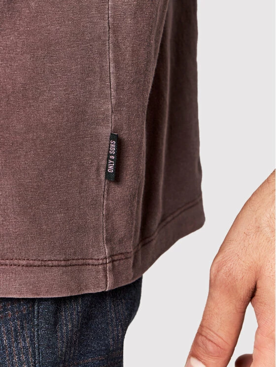 Φτηνός 👍 Only & Sons Άνδρες T-shirts T-Shirt Ron 22020928 Μωβ Regular Fit ⌛ - Image 4