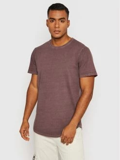 Συμφωνίες 👏 Only & Sons Άνδρες T-shirts T-Shirt Ron 22021069 Μπορντό Regular Fit 🤩