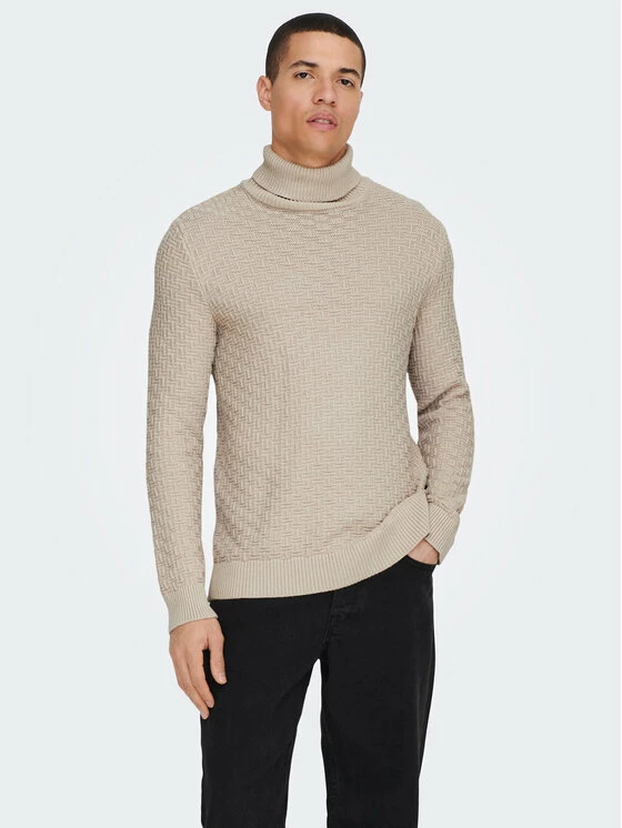 Εξοδος ⭐ Only & Sons Άνδρες Ζιβάγκο Kay 22023177 Μπεζ Relaxed Fit 🧨