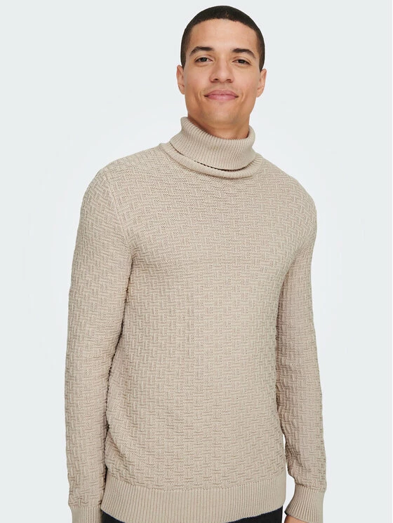 Εξοδος ⭐ Only & Sons Άνδρες Ζιβάγκο Kay 22023177 Μπεζ Relaxed Fit 🧨 - Image 3