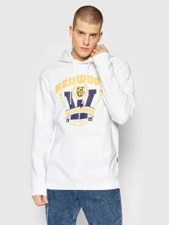 Ολοκαίνουργιο 👏 Only & Sons Άνδρες Μπλούζες Χωρίς Φερμουάρ Μπλούζα Redwood 22022764 Λευκό Regular Fit ✔️