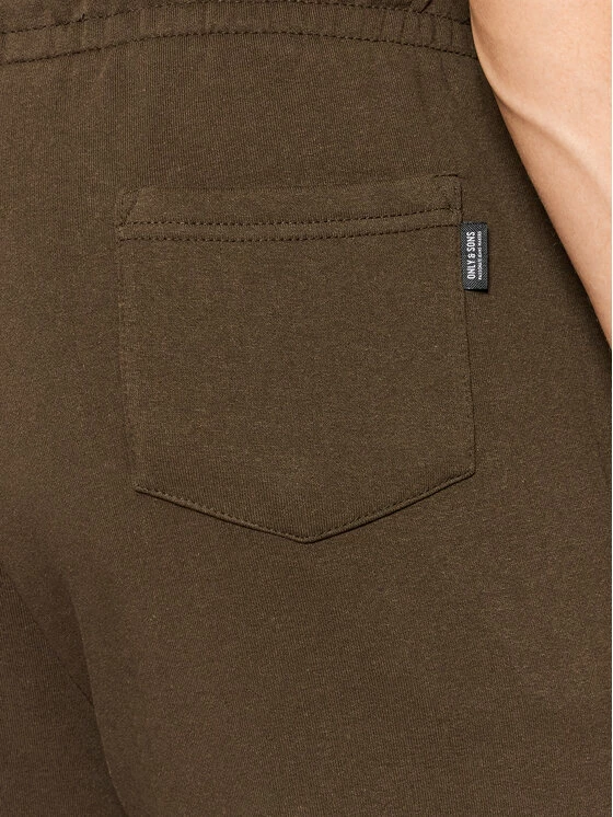 Νέος 👍 Only & Sons Άνδρες Παντελόνια Φόρμας Παντελόνι φόρμας Ceres 22018686 Καφέ Regular Fit 😍 - Image 4