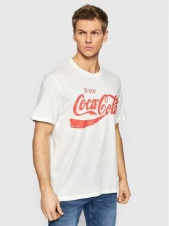 Φτηνός ⌛ Only & Sons Άνδρες T-shirts T-Shirt COCA-COLA 22023351 Λευκό Regular Fit 🧨