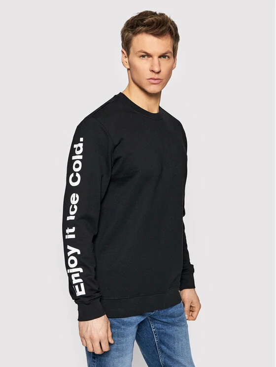 Καλύτερη πώληση 🎁 Only & Sons Άνδρες Μπλούζες Χωρίς Φερμουάρ Μπλούζα COCA-COLA 22023352 Μαύρο Regular Fit 🧨