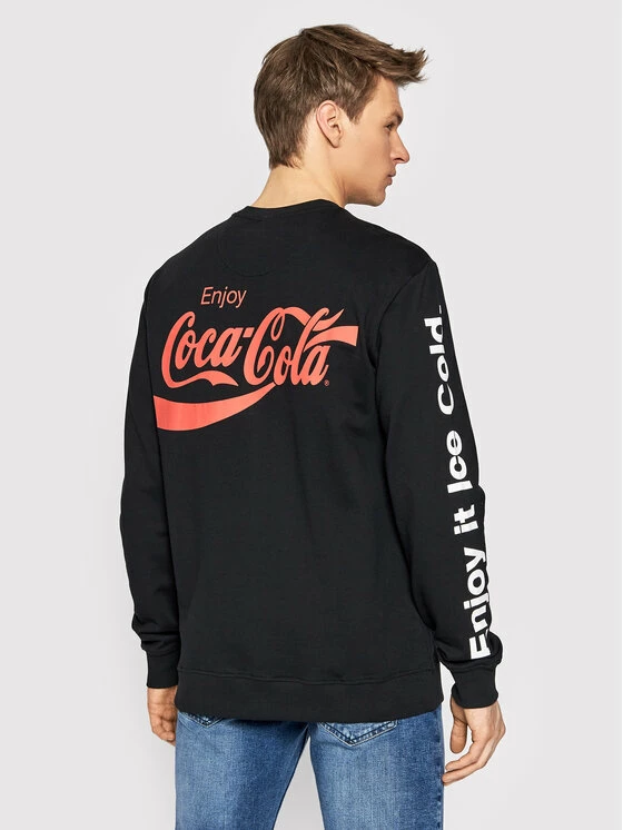 Καλύτερη πώληση 🎁 Only & Sons Άνδρες Μπλούζες Χωρίς Φερμουάρ Μπλούζα COCA-COLA 22023352 Μαύρο Regular Fit 🧨 - Image 2