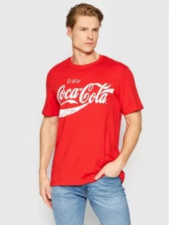 Προώθηση 🛒 Only & Sons Άνδρες T-shirts T-Shirt COCA-COLA 22023351 Κόκκινο Regular Fit 🧨