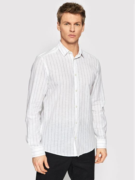 Εκπτωση 🛒 Only & Sons Άνδρες Casual Πουκάμισα Πουκάμισο Caiden 22021970 Λευκό Regular Fit 🌟