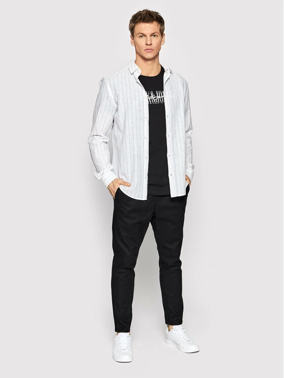 Εκπτωση 🛒 Only & Sons Άνδρες Casual Πουκάμισα Πουκάμισο Caiden 22021970 Λευκό Regular Fit 🌟 - Image 2