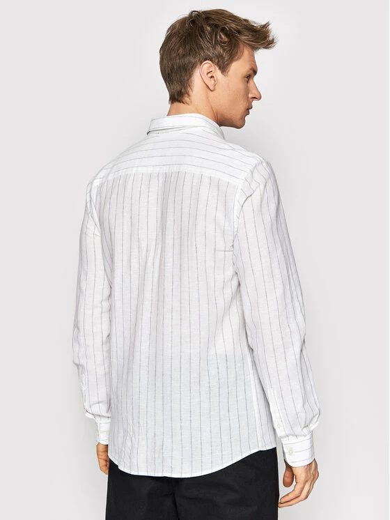 Εκπτωση 🛒 Only & Sons Άνδρες Casual Πουκάμισα Πουκάμισο Caiden 22021970 Λευκό Regular Fit 🌟 - Image 3