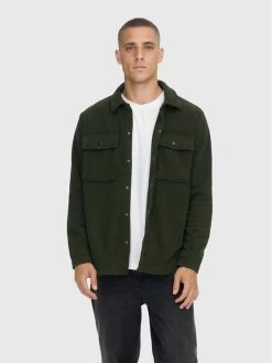 Ολοκαίνουργιο 💯 Only & Sons Άνδρες Μεταβατικά Μπουφάν Μπουφάν μεταβατικό Nikolai 22022706 Πράσινο Regular Fit ❤️