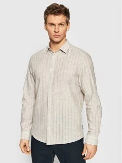 Προϋπολογισμός 🎁 Only & Sons Άνδρες Casual Πουκάμισα Πουκάμισο Caiden 22021970 Μπεζ Regular Fit 🎉