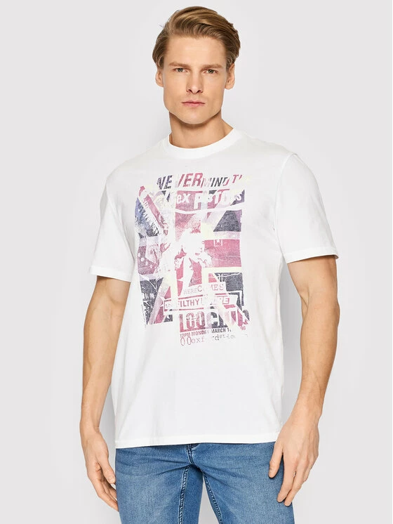 Πολύ καλή προσφορά 🌟 Only & Sons Άνδρες T-shirts T-Shirt Pistol 22021853 Λευκό Regular Fit ❤️