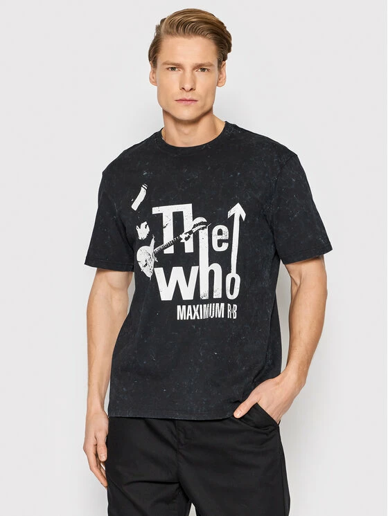 Εξοδος ❤️ Only & Sons Άνδρες T-shirts T-Shirt Who 22021852 Μαύρο Regular Fit 🎁