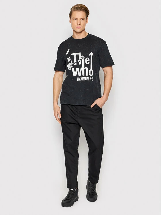 Εξοδος ❤️ Only & Sons Άνδρες T-shirts T-Shirt Who 22021852 Μαύρο Regular Fit 🎁 - Image 2