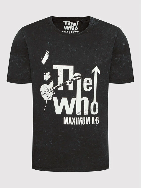 Εξοδος ❤️ Only & Sons Άνδρες T-shirts T-Shirt Who 22021852 Μαύρο Regular Fit 🎁 - Image 5